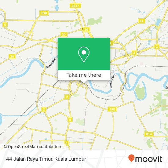 44 Jalan Raya Timur map