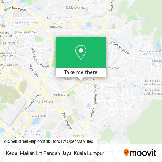 Peta Kedai Makan Lrt Pandan Jaya