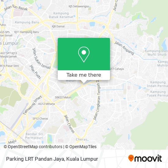Peta Parking LRT Pandan Jaya