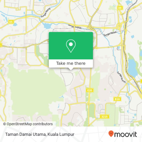 Taman Damai Utama map