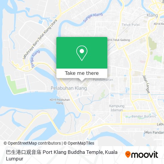 巴生港口观音庙 Port Klang Buddha Temple map