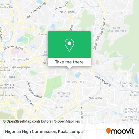Nigerian High Commission map