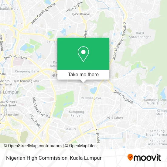 Nigerian High Commission map