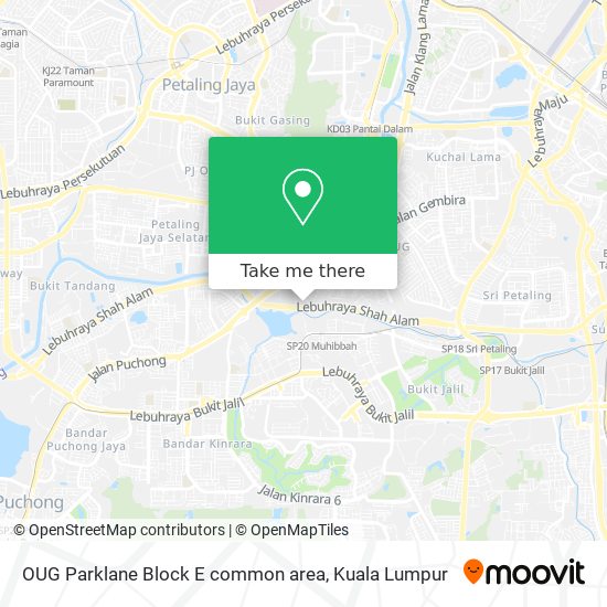 OUG Parklane Block E common area map