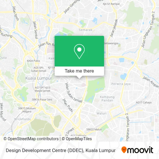 Design Development Centre (DDEC) map
