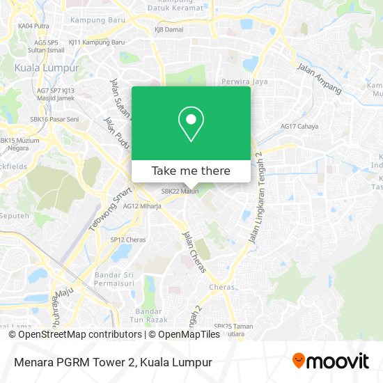 Menara PGRM Tower 2 map