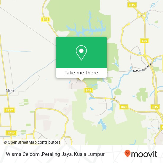 Wisma Celcom ,Petaling Jaya map