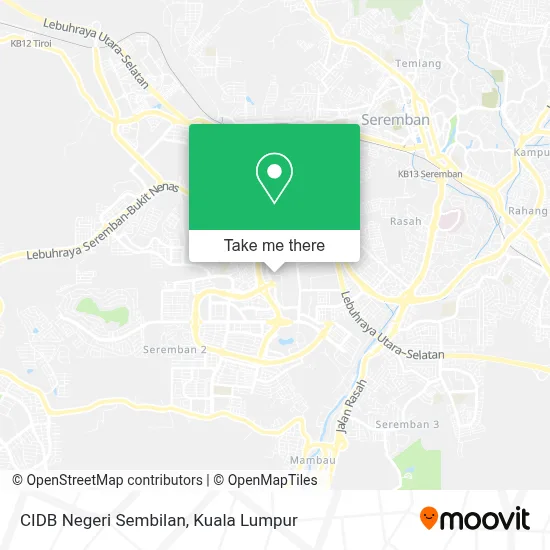 CIDB Negeri Sembilan map