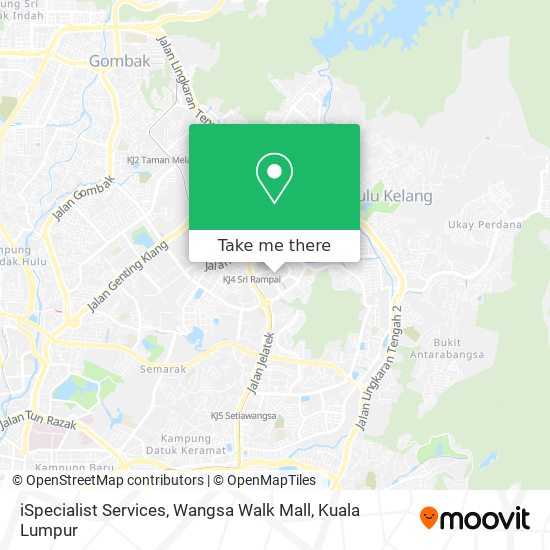 iSpecialist Services, Wangsa Walk Mall map