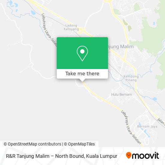 Peta R&R Tanjung Malim – North Bound