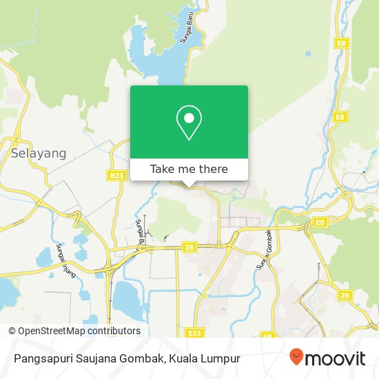 Pangsapuri Saujana Gombak map