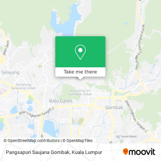 Pangsapuri Saujana Gombak map