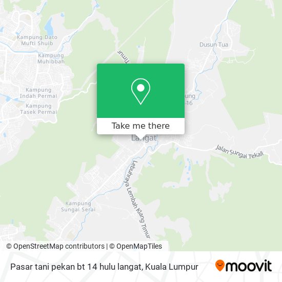 Pasar tani pekan bt 14 hulu langat map