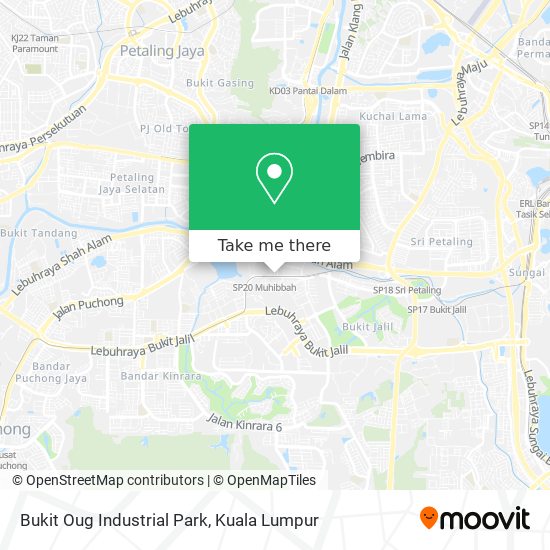 Peta Bukit Oug Industrial Park