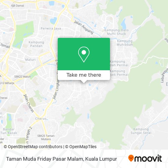Taman Muda Friday Pasar Malam map