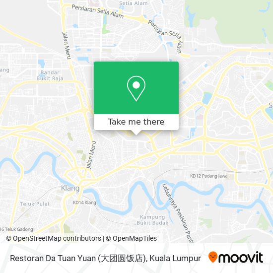 Restoran Da Tuan Yuan (大团圆饭店) map