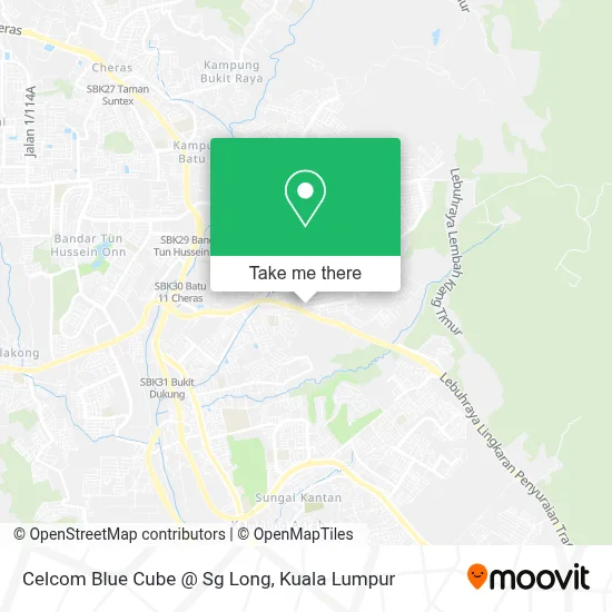 Celcom Blue Cube @ Sg Long map