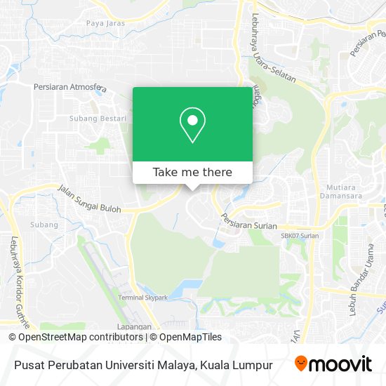 Peta Pusat Perubatan Universiti Malaya