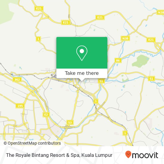 The Royale Bintang Resort & Spa map