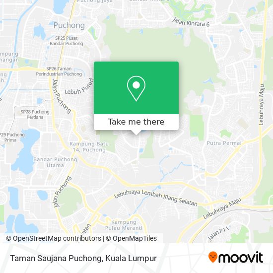 Taman Saujana Puchong map