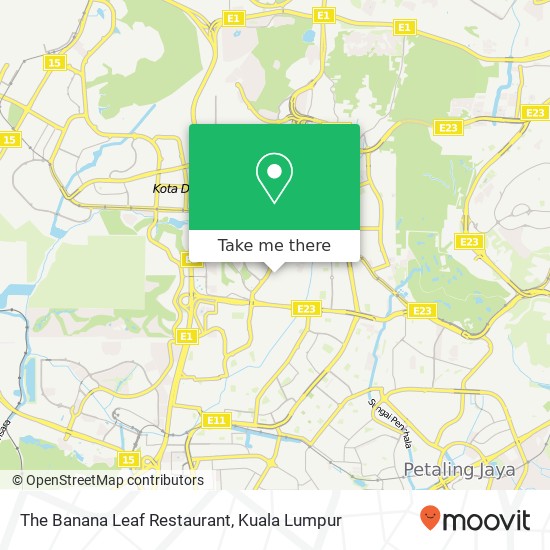The Banana Leaf Restaurant map