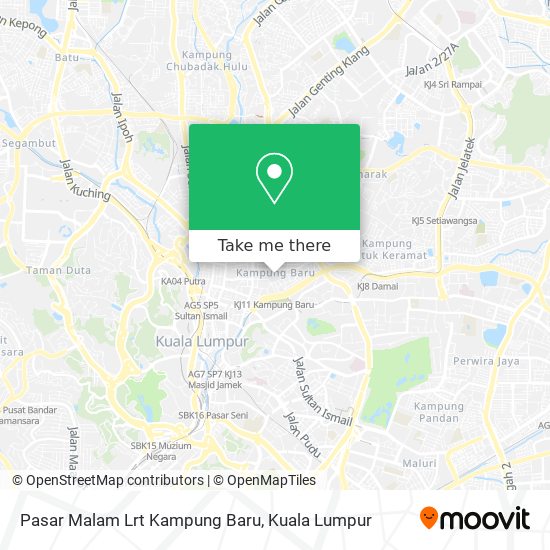 Pasar Malam Lrt Kampung Baru map