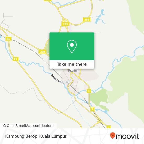 Kampung Berop map
