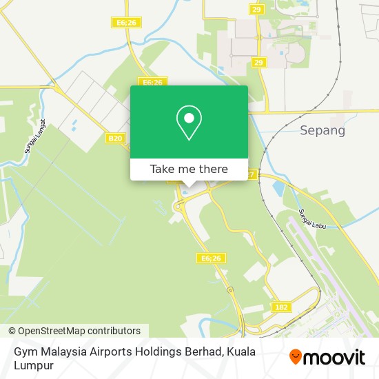 Peta Gym Malaysia Airports Holdings Berhad