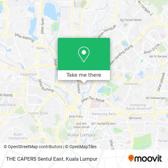 THE CAPERS Sentul East map