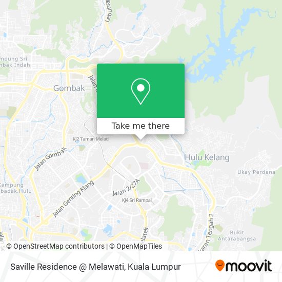 Saville Residence @ Melawati map