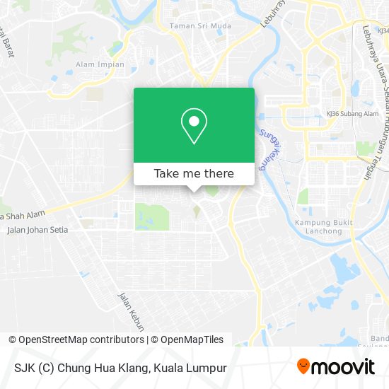 Peta SJK (C) Chung Hua Klang