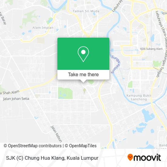 SJK (C) Chung Hua Klang map