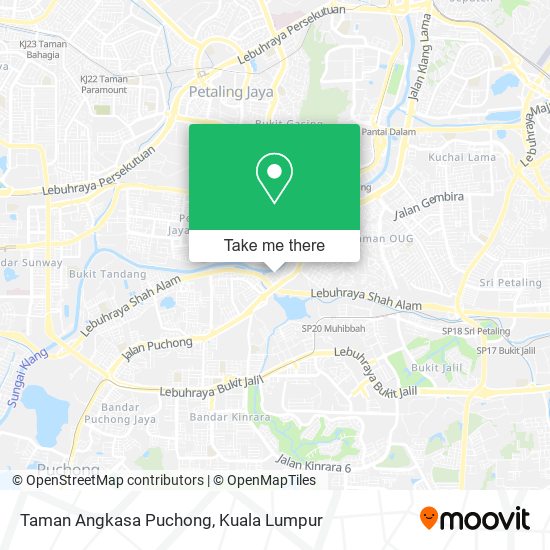 Taman Angkasa Puchong map