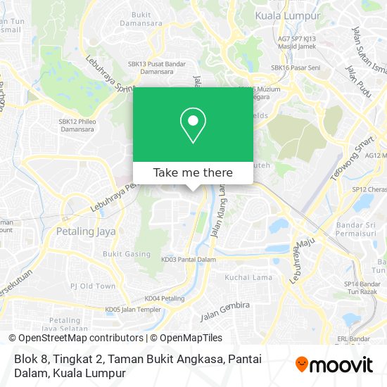 Blok 8, Tingkat 2, Taman Bukit Angkasa, Pantai Dalam map