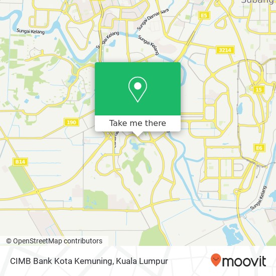 Peta CIMB Bank Kota Kemuning