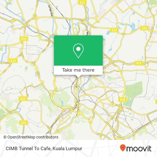 CIMB Tunnel To Cafe map