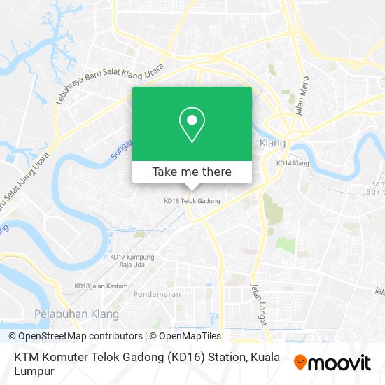 KTM Komuter Telok Gadong (KD16) Station map