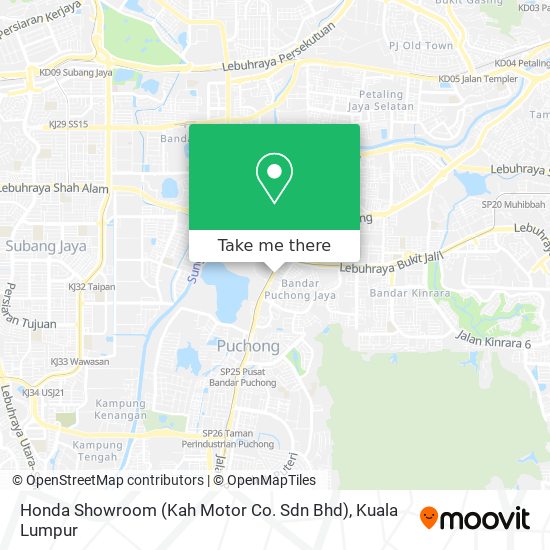 Honda Showroom (Kah Motor Co. Sdn Bhd) map