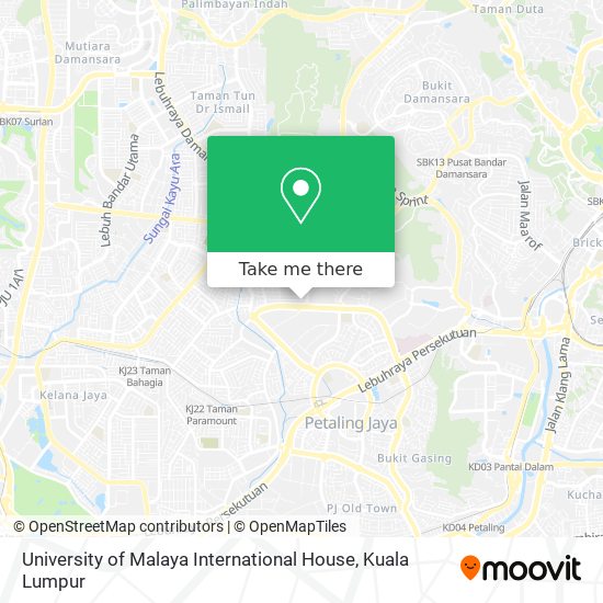 University of Malaya International House map