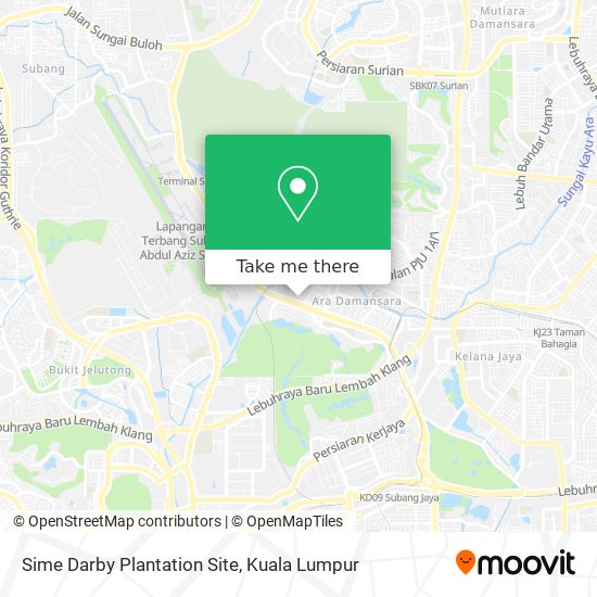 Sime Darby Plantation Site map