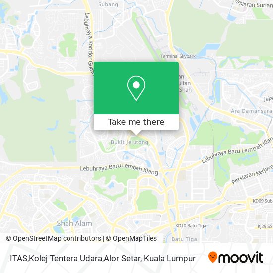 ITAS,Kolej Tentera Udara,Alor Setar map