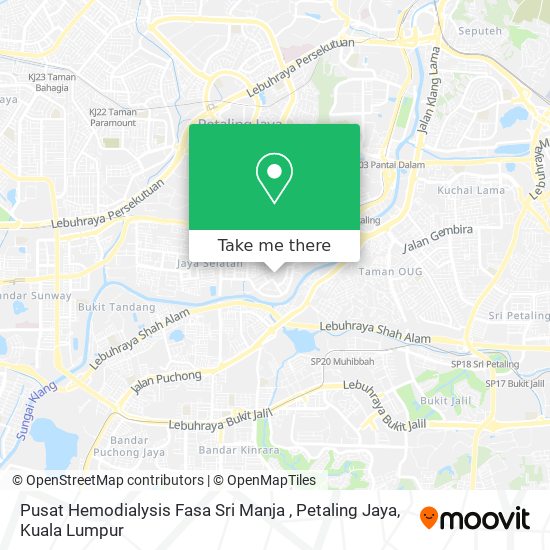 Pusat Hemodialysis Fasa Sri Manja , Petaling Jaya map