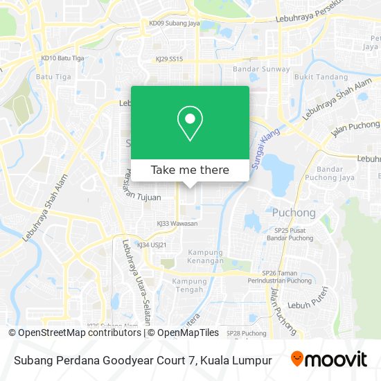 Subang Perdana Goodyear Court 7 map