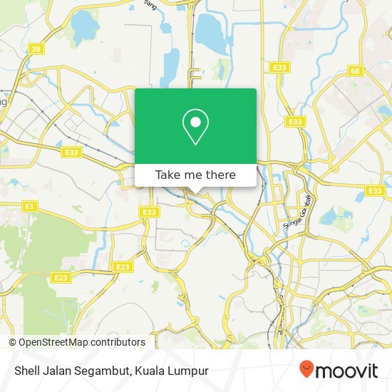 Shell Jalan Segambut map