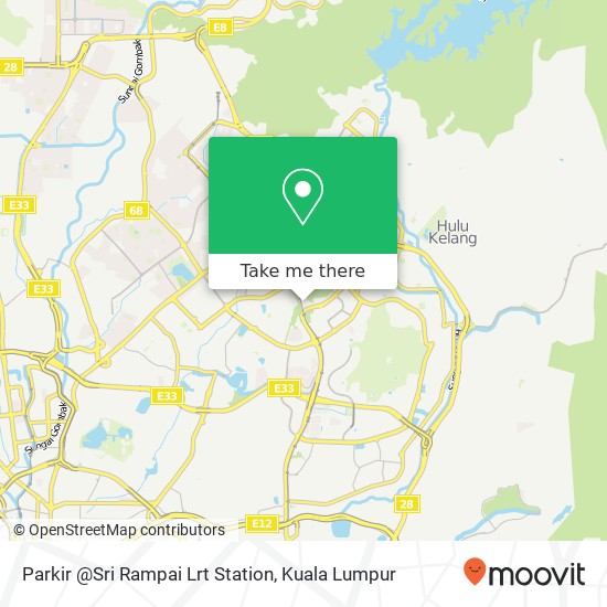 Parkir @Sri Rampai Lrt Station map