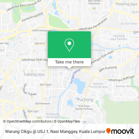 Warung Cikgu @ USJ 1, Nasi Manggey map