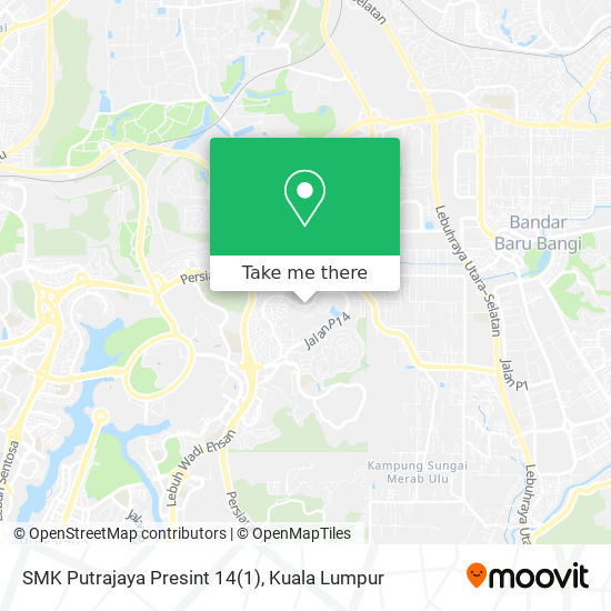 SMK Putrajaya Presint 14 map