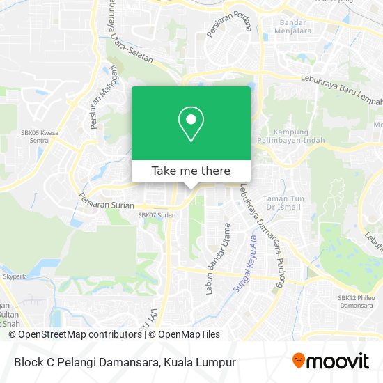 Block C Pelangi Damansara map