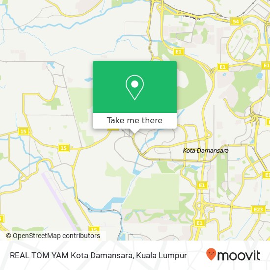 REAL TOM YAM Kota Damansara map