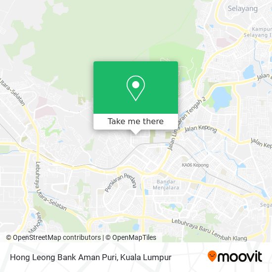 Hong Leong Bank Aman Puri map